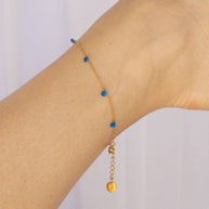 Madison Anklet in Blue