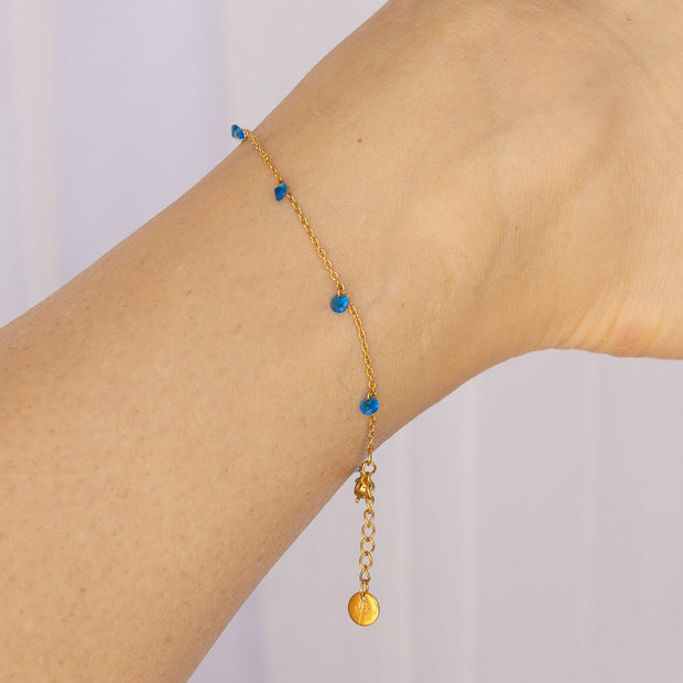 Madison Anklet in Blue