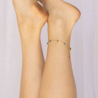 Madison Anklet in Blue