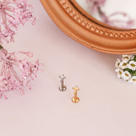 Cross Flat Back Stud