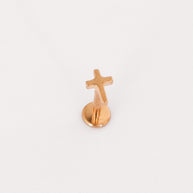Cross Flat Back Stud