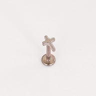 Cross Flat Back Stud