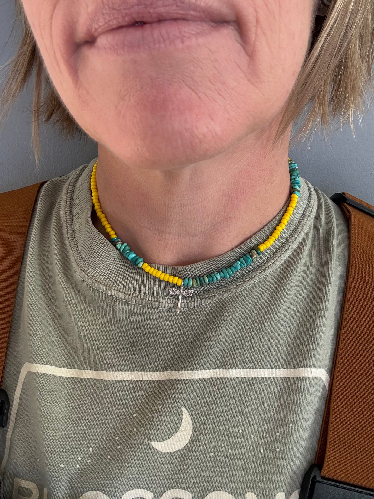 Colordrift Yellow + Turquoise Beaded Necklace