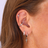 Cross Flat Back Stud
