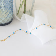 Madison Anklet in Blue