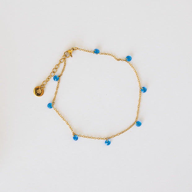 Madison Anklet in Blue