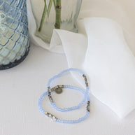 Clara Stretch Bracelet Set in Blue