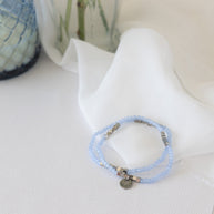 Clara Stretch Bracelet Set in Blue