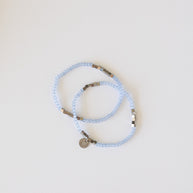 Clara Stretch Bracelet Set in Blue