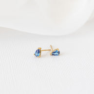Raindrop Stud in Blue