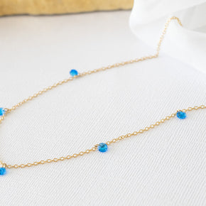 Madison Necklace in Blue