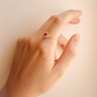 Calliope Ring in Pink Sapphire
