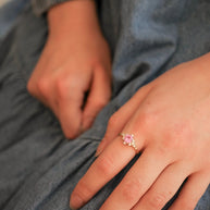 Calliope Ring in Pink Sapphire