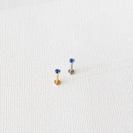 Crystal Flat Back Stud in Blue