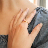 Calliope Ring in Pink Sapphire