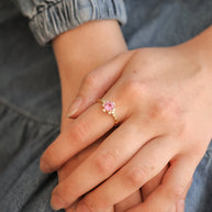Calliope Ring in Pink Sapphire