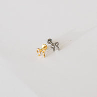Bow Flat Back Stud