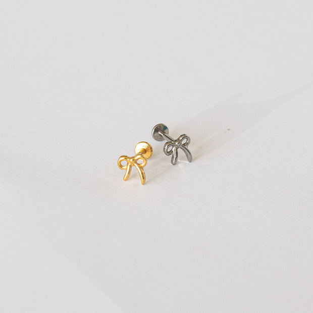 Bow Flat Back Stud