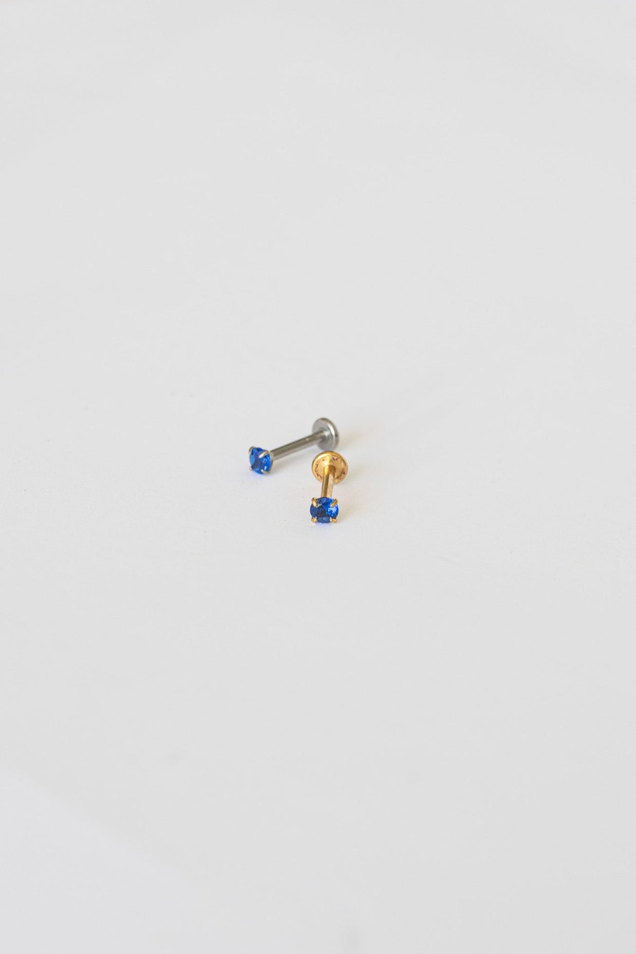 Crystal Flat Back Stud in Blue