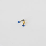 Crystal Flat Back Stud in Blue