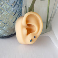 Raindrop Stud in Blue