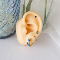 Raindrop Stud in Blue