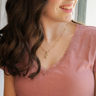 Pearl Initial Necklace