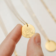 Birth Flower Necklace