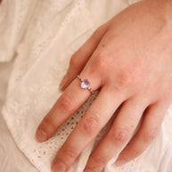 Rapunzel Ring in Lavender Quartz