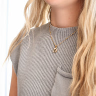 Pearl Initial Necklace