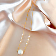 Coin Pearl Necklace
