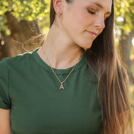 Pearl Initial Necklace