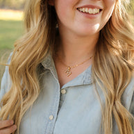 Pearl Initial Necklace