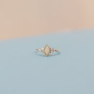 Serena Opal Ring in Silver