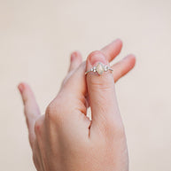 Serena Opal Ring in Silver