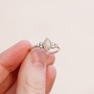 Serena Opal Ring in Silver