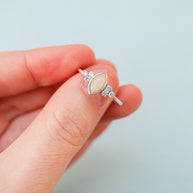Serena Opal Ring in Silver