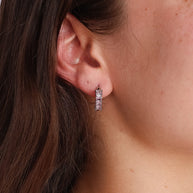 Diamond Hoop in Ballet Pink