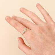 Serena Opal Ring in Silver