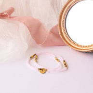 Clara Stretch Bracelet Set in Ballet Pink