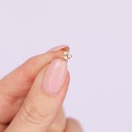 Pearl Trio Flat Back Stud