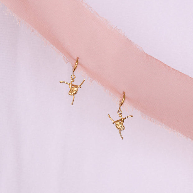 Tiny Dancer Huggie Hoop