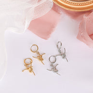 Tiny Dancer Huggie Hoop