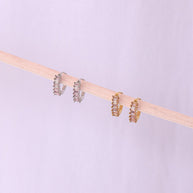 Diamond Hoop in Ballet Pink