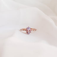 Rapunzel Ring in Lavender Quartz
