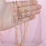 Pearl Initial Necklace