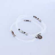 Clara Bracelet Set in White