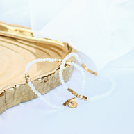 Clara Bracelet Set in White