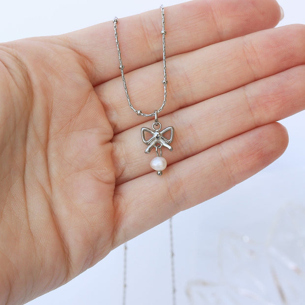 Jane Bow Necklace