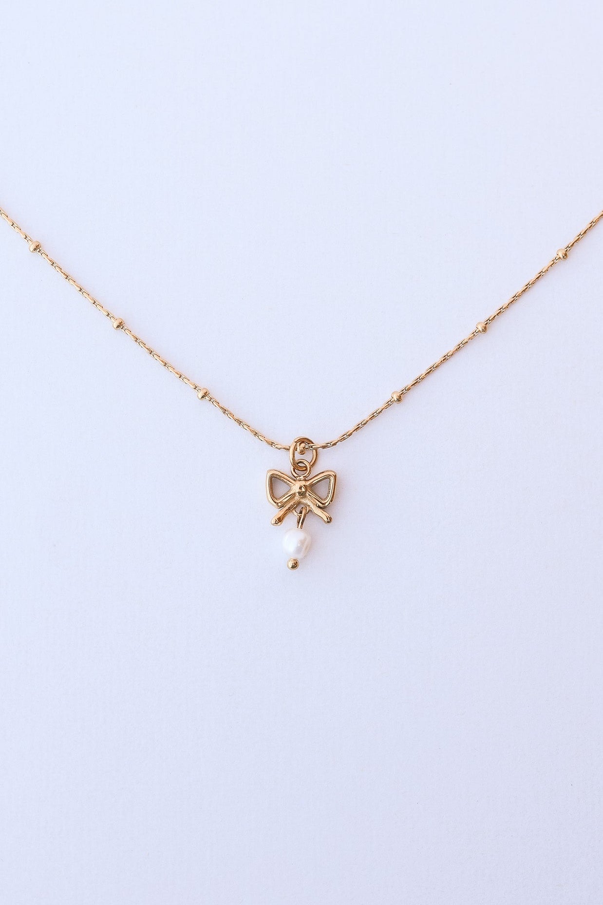 Jane Bow Necklace